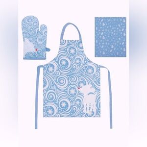 NIP 💖 Rudolph Holiday Kitchen Textile Apron Set of 3 🆕